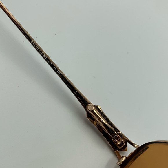 Bella Italia 208 Blue / Gold Oval Sunglasses Frame - Picture 7 of 7